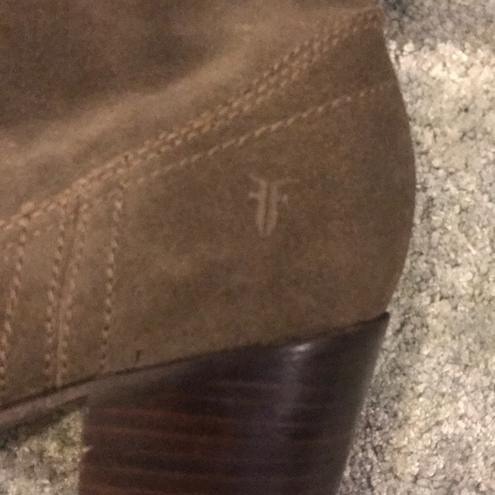 Frye Suede Lucinda Slouch Boots - Picture 2 of 8